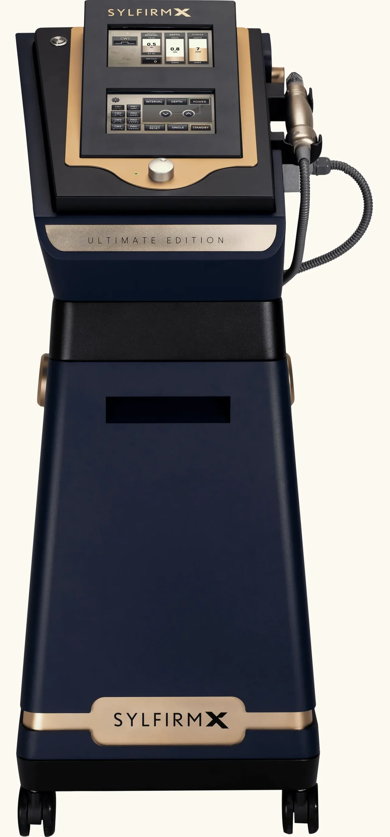 Front view of the SYLFIRM X device